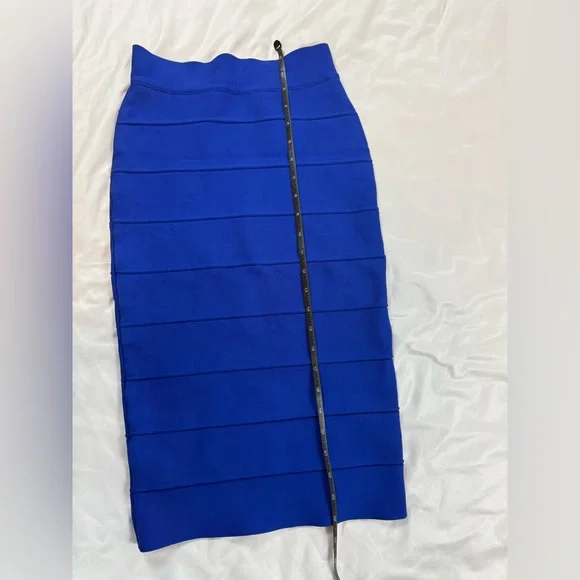 BCBGMaxAzria Royal Blue Bandage Bodycon Pencil Skirt Women’s Size S - Picture 8 of 9